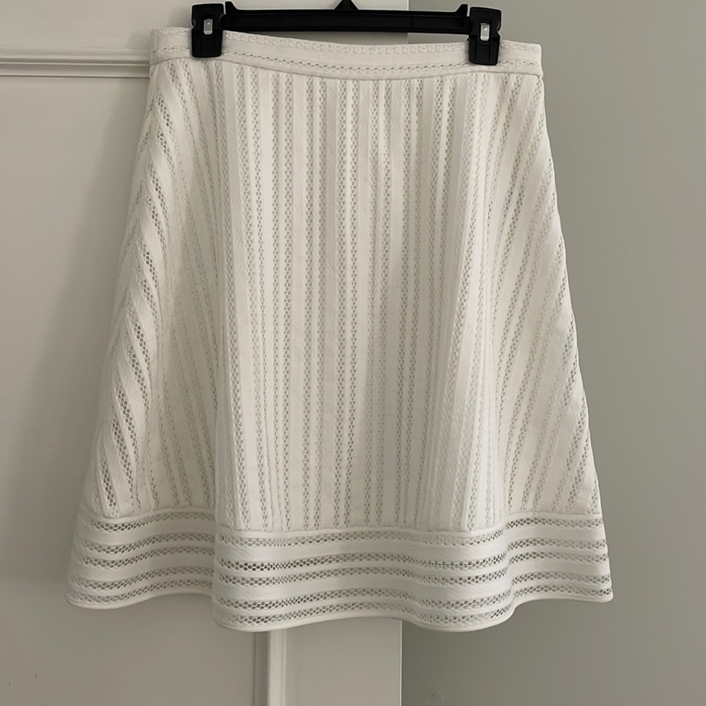 Jcrew White eyelet skirt